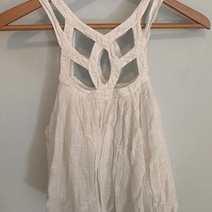 Free People Cutout High Neck Tank Top